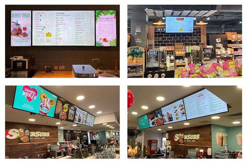 Narrow Bezel Wall Mounted Digital Signage 4