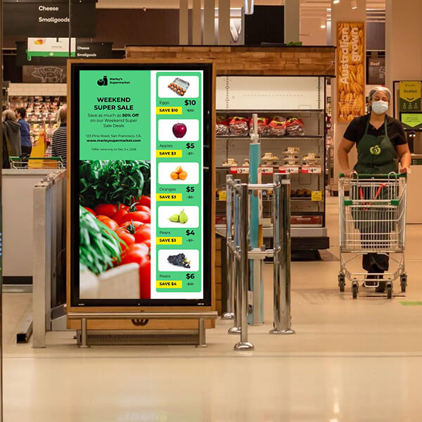 Retail digital signage